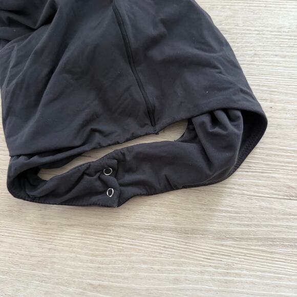 SKIMS Fits Everybody High Neck Sleeveless Tank Bodysuit Onyx Black Size Small - Picture 3 of 5